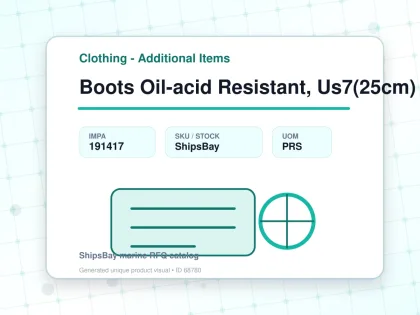 Boots Oil-acid Resistant, Us7(25cm) - Clothing - Additional Items - IMPA 191417 - UOM PRS