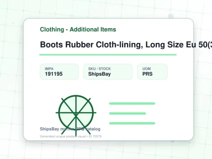 Boots Rubber Cloth-lining, Long Size Eu 50(30cm) - Clothing - Additional Items - IMPA 191195 - UOM PRS