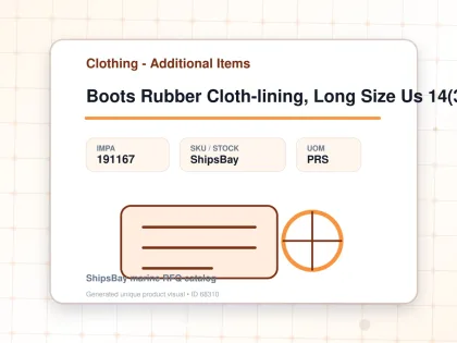 Boots Rubber Cloth-lining, Long Size Us 14(32cm) - Clothing - Additional Items - IMPA 191167 - UOM PRS