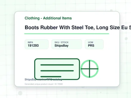 Boots Rubber With Steel Toe, Long Size Eu 50(30cm) - Clothing - Additional Items - IMPA 191293 - UOM PRS