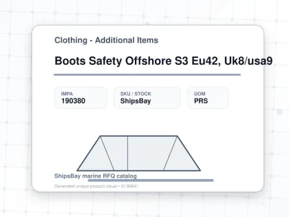 Boots Safety Offshore S3 Eu42, Uk8/usa9 - Clothing - Additional Items - IMPA 190380 - UOM PRS
