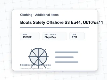 Boots Safety Offshore S3 Eu44, Uk10/us11 - Clothing - Additional Items - IMPA 190392 - UOM PRS