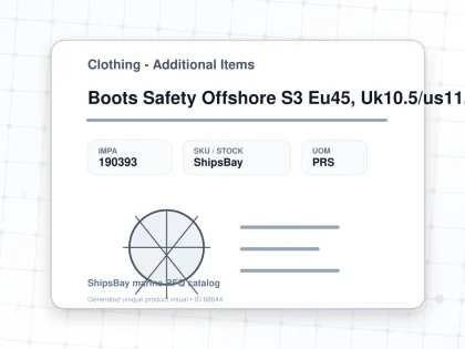 Boots Safety Offshore S3 Eu45, Uk10.5/us11.5 - Clothing - Additional Items - IMPA 190393 - UOM PRS