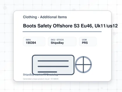 Boots Safety Offshore S3 Eu46, Uk11/us12 - Clothing - Additional Items - IMPA 190394 - UOM PRS