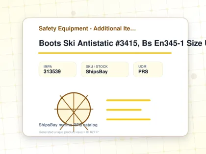Boots Ski Antistatic #3415, Bs En345-1 Size Uk 10 (28.5cm) - Safety Equipment - Additional Items - IMPA 313539 - UOM PRS