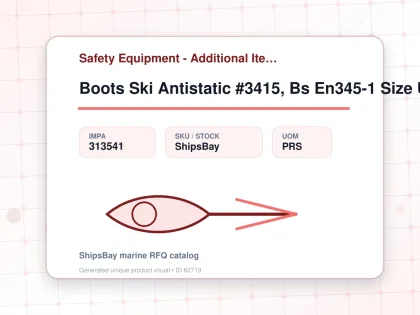 Boots Ski Antistatic #3415, Bs En345-1 Size Uk 11 (29.5cm) - Safety Equipment - Additional Items - IMPA 313541 - UOM PRS