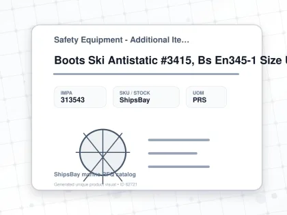 Boots Ski Antistatic #3415, Bs En345-1 Size Uk 13 (31.5cm) - Safety Equipment - Additional Items - IMPA 313543 - UOM PRS