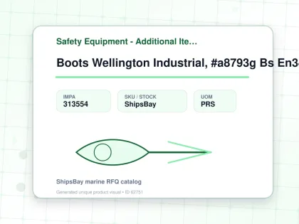 Boots Wellington Industrial, #a8793g Bs En345-1 Uk9(27.5cm) - Safety Equipment - Additional Items - IMPA 313554 - UOM PRS