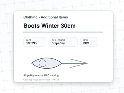 Boots Winter 30cm - Clothing - Additional Items - IMPA 190293 - UOM PRS
