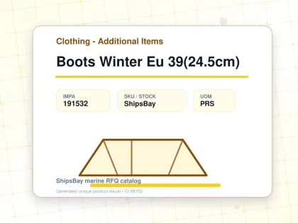 Boots Winter Eu 39(24.5cm) - Clothing - Additional Items - IMPA 191532 - UOM PRS