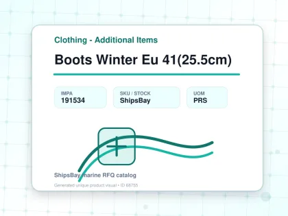 Boots Winter Eu 41(25.5cm) - Clothing - Additional Items - IMPA 191534 - UOM PRS