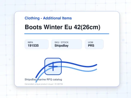 Boots Winter Eu 42(26cm) - Clothing - Additional Items - IMPA 191535 - UOM PRS