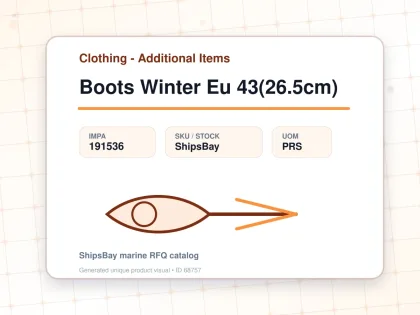 Boots Winter Eu 43(26.5cm) - Clothing - Additional Items - IMPA 191536 - UOM PRS