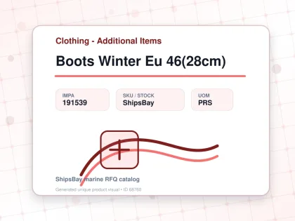 Boots Winter Eu 46(28cm) - Clothing - Additional Items - IMPA 191539 - UOM PRS