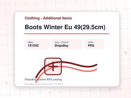 Boots Winter Eu 49(29.5cm) - Clothing - Additional Items - IMPA 191542 - UOM PRS