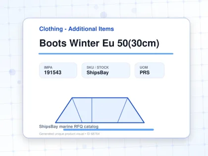 Boots Winter Eu 50(30cm) - Clothing - Additional Items - IMPA 191543 - UOM PRS