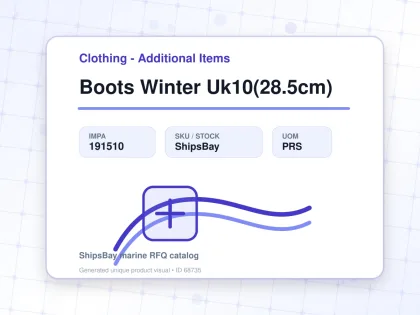 Boots Winter Uk10(28.5cm) - Clothing - Additional Items - IMPA 191510 - UOM PRS