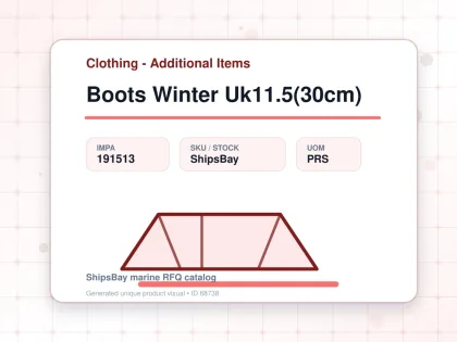 Boots Winter Uk11.5(30cm) - Clothing - Additional Items - IMPA 191513 - UOM PRS