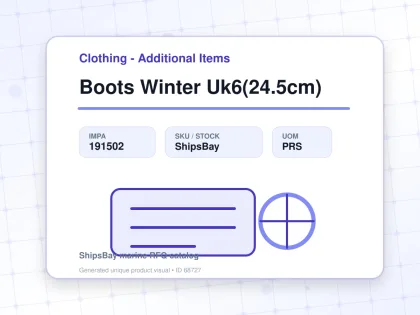 Boots Winter Uk6(24.5cm) - Clothing - Additional Items - IMPA 191502 - UOM PRS