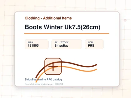 Boots Winter Uk7.5(26cm) - Clothing - Additional Items - IMPA 191505 - UOM PRS