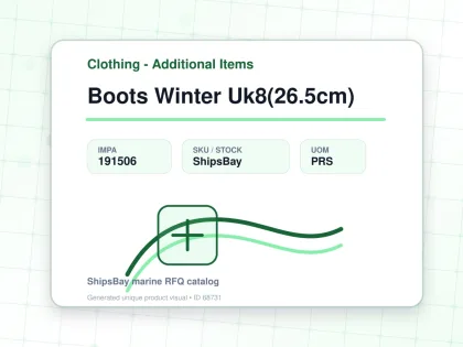 Boots Winter Uk8(26.5cm) - Clothing - Additional Items - IMPA 191506 - UOM PRS