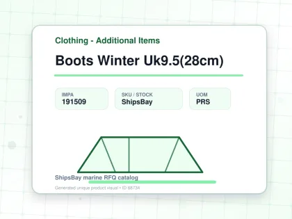 Boots Winter Uk9.5(28cm) - Clothing - Additional Items - IMPA 191509 - UOM PRS