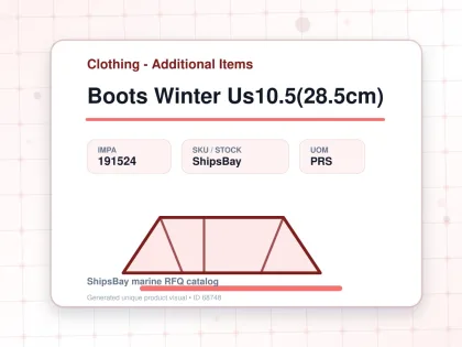 Boots Winter Us10.5(28.5cm) - Clothing - Additional Items - IMPA 191524 - UOM PRS