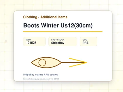Boots Winter Us12(30cm) - Clothing - Additional Items - IMPA 191527 - UOM PRS