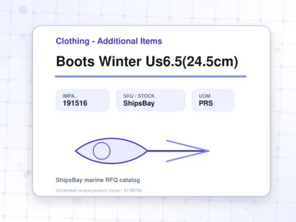 Boots Winter Us6.5(24.5cm) - Clothing - Additional Items - IMPA 191516 - UOM PRS