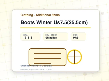 Boots Winter Us7.5(25.5cm) - Clothing - Additional Items - IMPA 191518 - UOM PRS