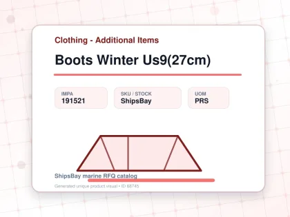 Boots Winter Us9(27cm) - Clothing - Additional Items - IMPA 191521 - UOM PRS