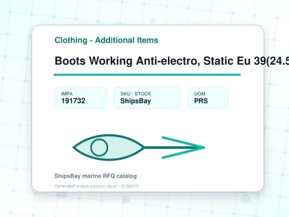 Boots Working Anti-electro, Static Eu 39(24.5cm) - Clothing - Additional Items - IMPA 191732 - UOM PRS