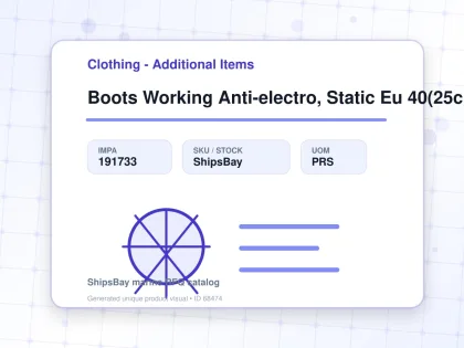 Boots Working Anti-electro, Static Eu 40(25cm) - Clothing - Additional Items - IMPA 191733 - UOM PRS