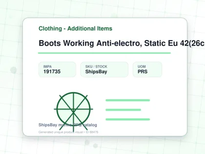 Boots Working Anti-electro, Static Eu 42(26cm) - Clothing - Additional Items - IMPA 191735 - UOM PRS