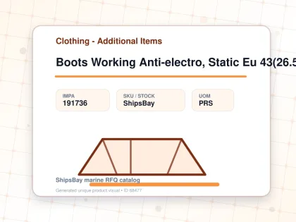 Boots Working Anti-electro, Static Eu 43(26.5cm) - Clothing - Additional Items - IMPA 191736 - UOM PRS