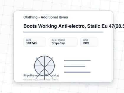 Boots Working Anti-electro, Static Eu 47(28.5cm) - Clothing - Additional Items - IMPA 191740 - UOM PRS