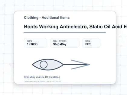Boots Working Anti-electro, Static Oil Acid Eu 40(25cm) - Clothing - Additional Items - IMPA 191833 - UOM PRS