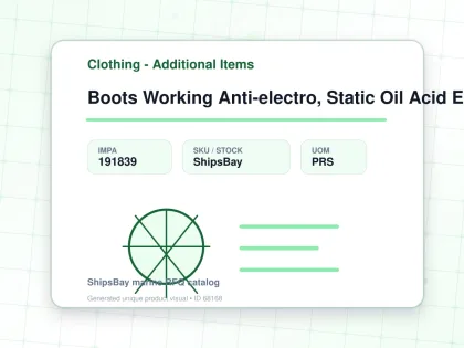 Boots Working Anti-electro, Static Oil Acid Eu 46(28cm) - Clothing - Additional Items - IMPA 191839 - UOM PRS