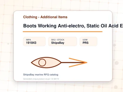 Boots Working Anti-electro, Static Oil Acid Eu 50(30cm) - Clothing - Additional Items - IMPA 191843 - UOM PRS