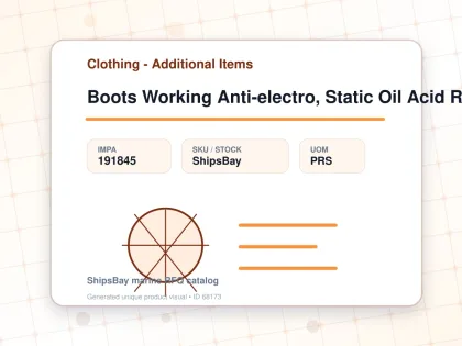 Boots Working Anti-electro, Static Oil Acid Resist 24cm - Clothing - Additional Items - IMPA 191845 - UOM PRS