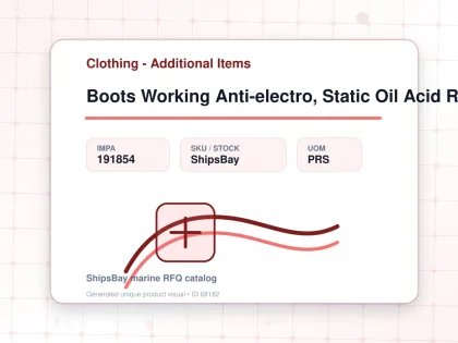Boots Working Anti-electro, Static Oil Acid Resist 28.5cm - Clothing - Additional Items - IMPA 191854 - UOM PRS