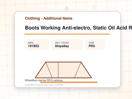 Boots Working Anti-electro, Static Oil Acid Resist 28cm - Clothing - Additional Items - IMPA 191853 - UOM PRS