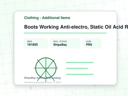 Boots Working Anti-electro, Static Oil Acid Resist 29cm - Clothing - Additional Items - IMPA 191855 - UOM PRS