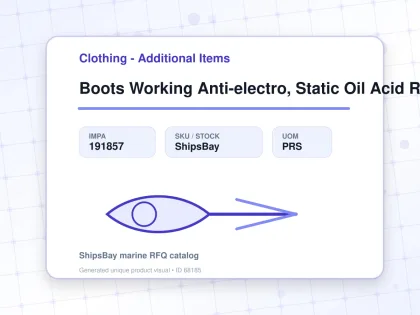 Boots Working Anti-electro, Static Oil Acid Resist 30cm - Clothing - Additional Items - IMPA 191857 - UOM PRS