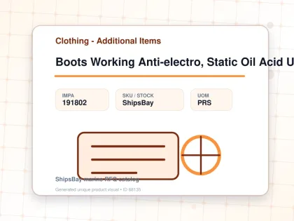 Boots Working Anti-electro, Static Oil Acid Uk6(24.5cm) - Clothing - Additional Items - IMPA 191802 - UOM PRS