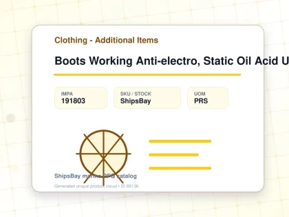 Boots Working Anti-electro, Static Oil Acid Uk6.5(25cm) - Clothing - Additional Items - IMPA 191803 - UOM PRS