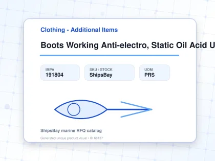 Boots Working Anti-electro, Static Oil Acid Uk7(25.5cm) - Clothing - Additional Items - IMPA 191804 - UOM PRS