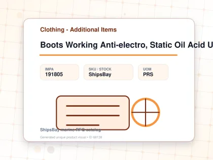 Boots Working Anti-electro, Static Oil Acid Uk7.5(26cm) - Clothing - Additional Items - IMPA 191805 - UOM PRS