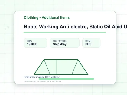 Boots Working Anti-electro, Static Oil Acid Uk8(26.5cm) - Clothing - Additional Items - IMPA 191806 - UOM PRS