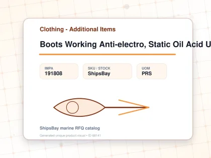 Boots Working Anti-electro, Static Oil Acid Uk9(27.5cm) - Clothing - Additional Items - IMPA 191808 - UOM PRS